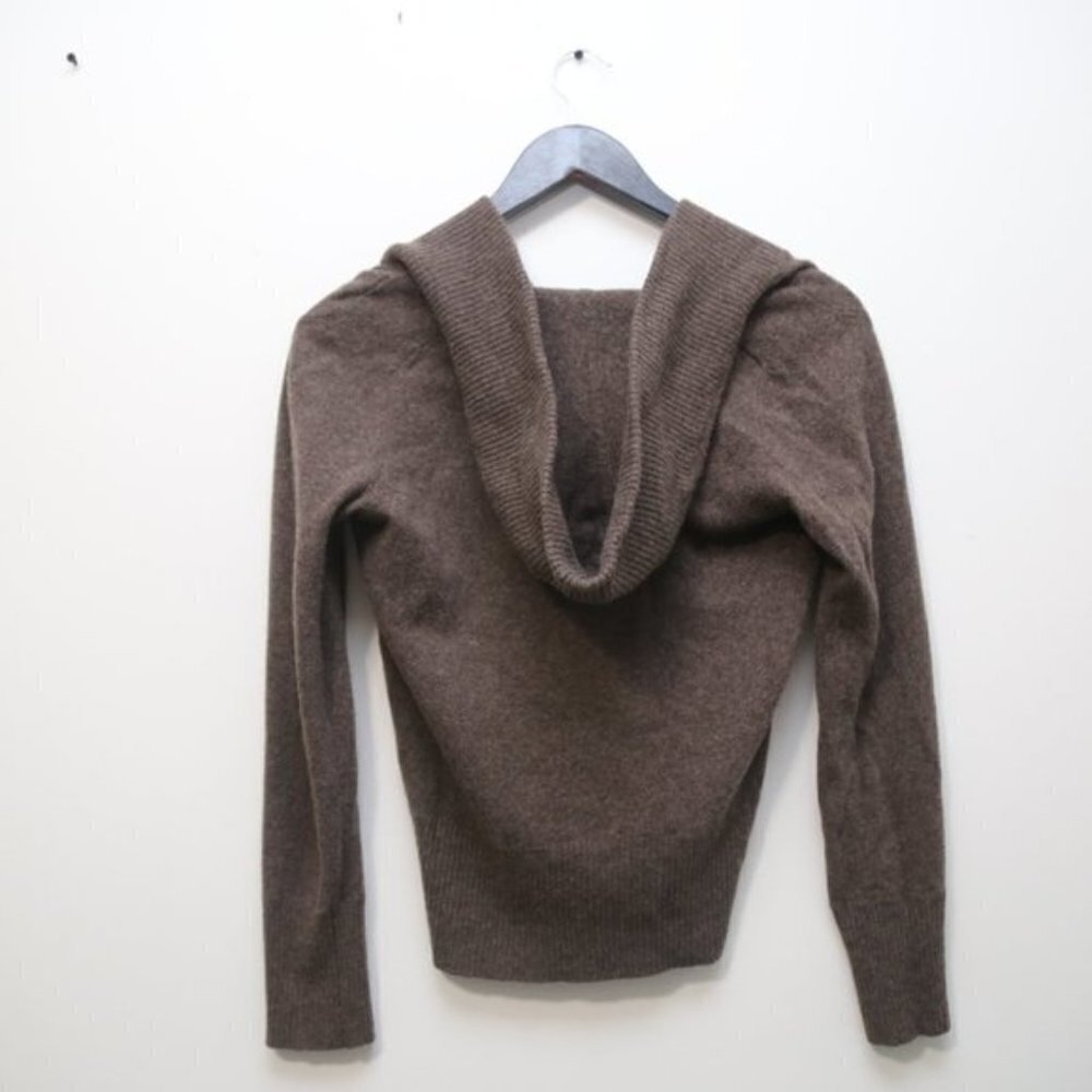 J.Crew Vintage Wool Blend Ribbed Hem Cross Front Pullover Sweater - Picture 6 of 6